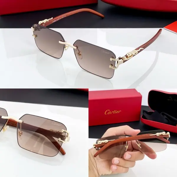 Cartier_gold_brown_3003 sunglasses