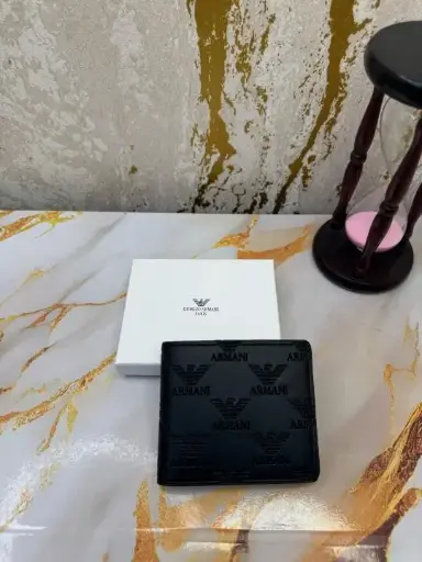 ARMAN_I EMBOSSED WALLET (BLACK) 