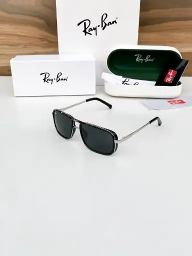 RAYBAN SILVER BLACK 4413 sunglasses