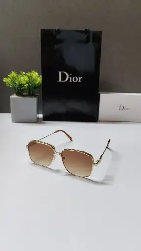 Dior gold brown sunglasses