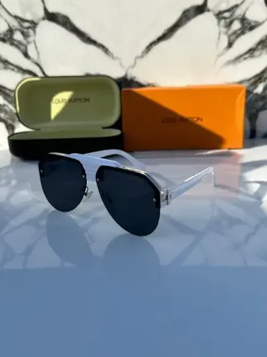 Louis vuitton 98143 white black sunglasses 